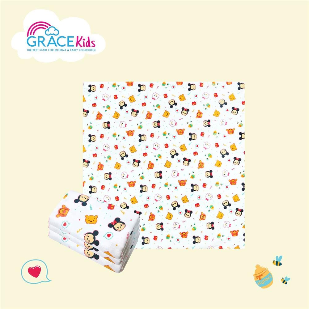 ผ้าอ้อมใยไผ่ GRACE KIDS TSUM STAC 4 ผืน_5