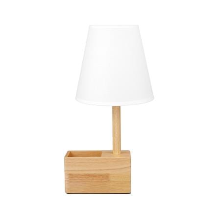 ไฟตั้งโต๊ะ CARINI MT3176 สีขาว/ลายไม้_1
