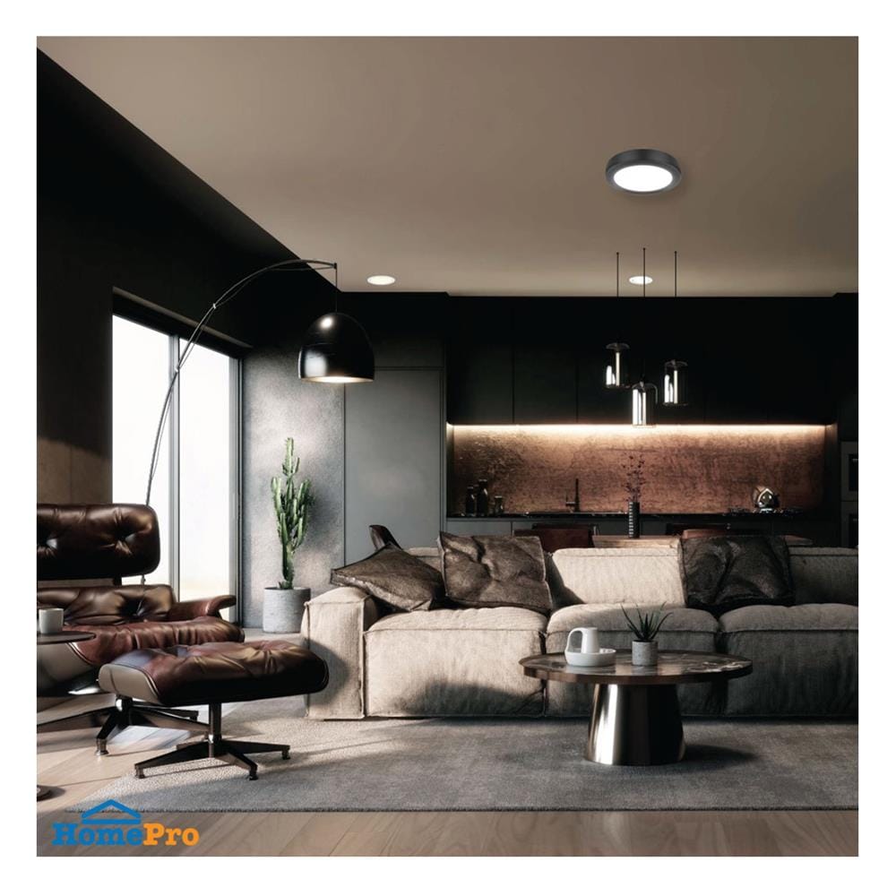 ดาวน์ไลท์ LED LAMPTAN CLICK&GO 9 นิ้ว 18 วัตต์ DAYLIGHT สีดำ