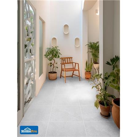 กระเบื้องพื้นพอร์ซเลน 60x60 ซม. TARA รีโอน่า เกรย์ A 1.44M2_3