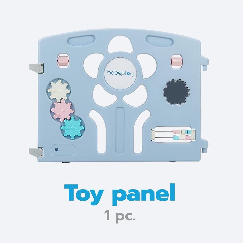 คอกกั้นเด็ก BEBEPLAY Size M สี ฟ้า-ชม-ขา_2