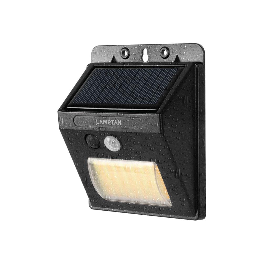 ไฟผนังภายนอก SOLAR LAMPTAN MODIFY 5 วัตต์ DAYLIGHT/WARM WHITE สีดำ