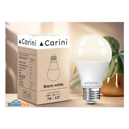 หลอด LED CARINI A60 ECOLIFE 7 วัตต์ WARM WHITE E27_3