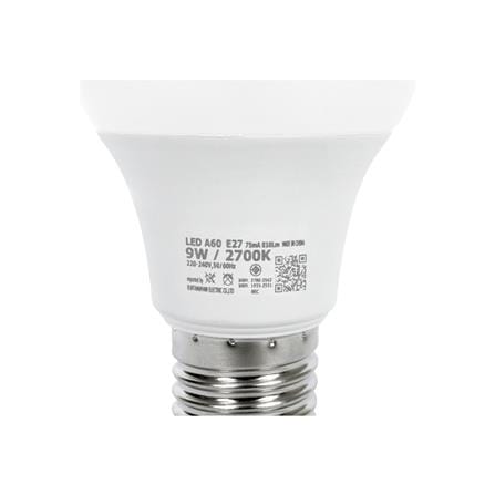หลอด LED CARINI A60 ECOLIFE 9 วัตต์ WARM WHITE E27_7