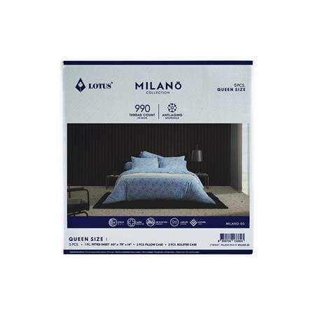 ชุดผ้าปูที่นอน 5 ฟุต 5 ชิ้น LOTUS MILANO 05_6