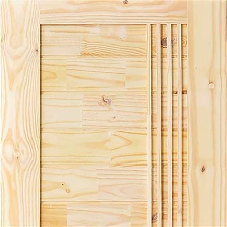 ประตูไม้สนนิวซีแลนด์ D2D ECO PINE-EZERO 7 80X200 ซม. สีธรรมชาติ ไม่เจาะลูกบิด_1