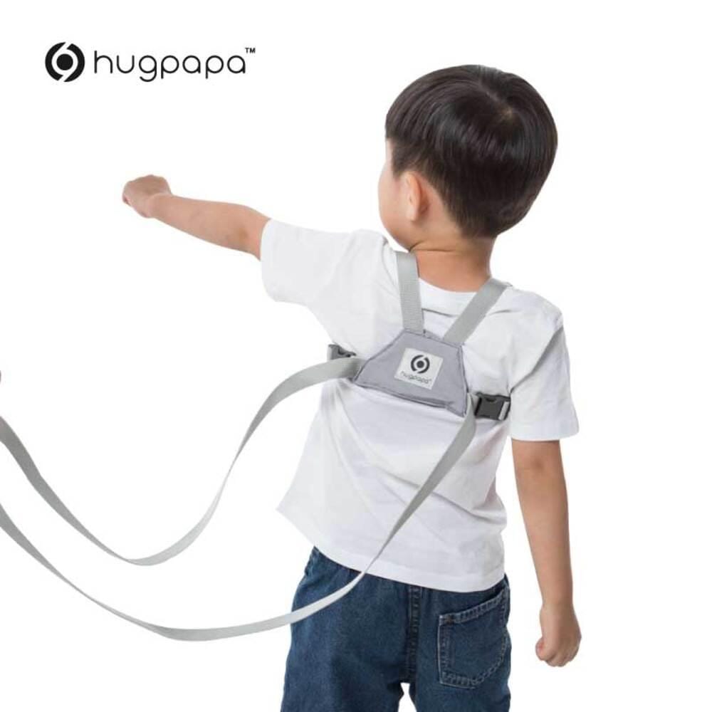 ที่นั่งเด็กพกพา HUGPAPA สีเทาอ่อน_3