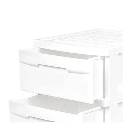 ตู้ลิ้นชัก 4 ชั้น STACKO SNOWY 45x40x84 ซม. สีขาว_4