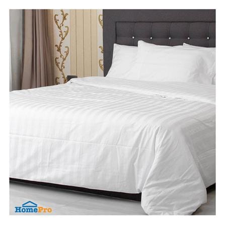 ปลอกผ้านวม SWENY HOTEL STRIPE 250T 100X90 นิ้ว สีขาว_3