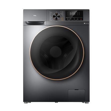 เครื่องซักอบผ้าฝาหน้า TCL WT11EPWDG 10/7 กก. 1200RPM อินเวอร์เตอร์ สีเทา