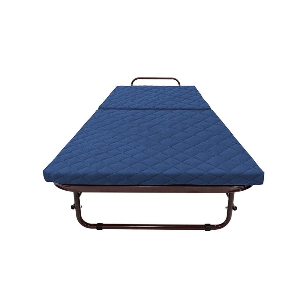 เตียงพับพร้อม TOPPER THAIBULL OLT235-75S สีน้ำเงิน/น้ำตาล