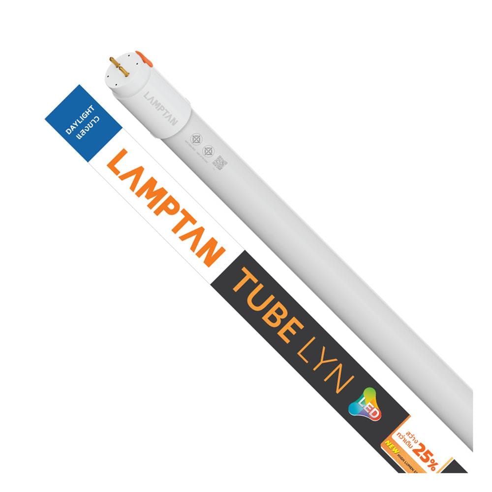 หลอด LED LAMPTAN T8 LYN SLIDE DE 20 วัตต์ DAYLIGHT G13