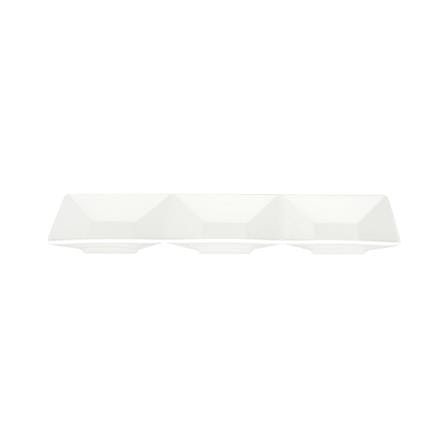ถ้วยน้ำจิ้มเหลี่ยม PORCELAIN 3 ช่อง KECH SNOW ROOF