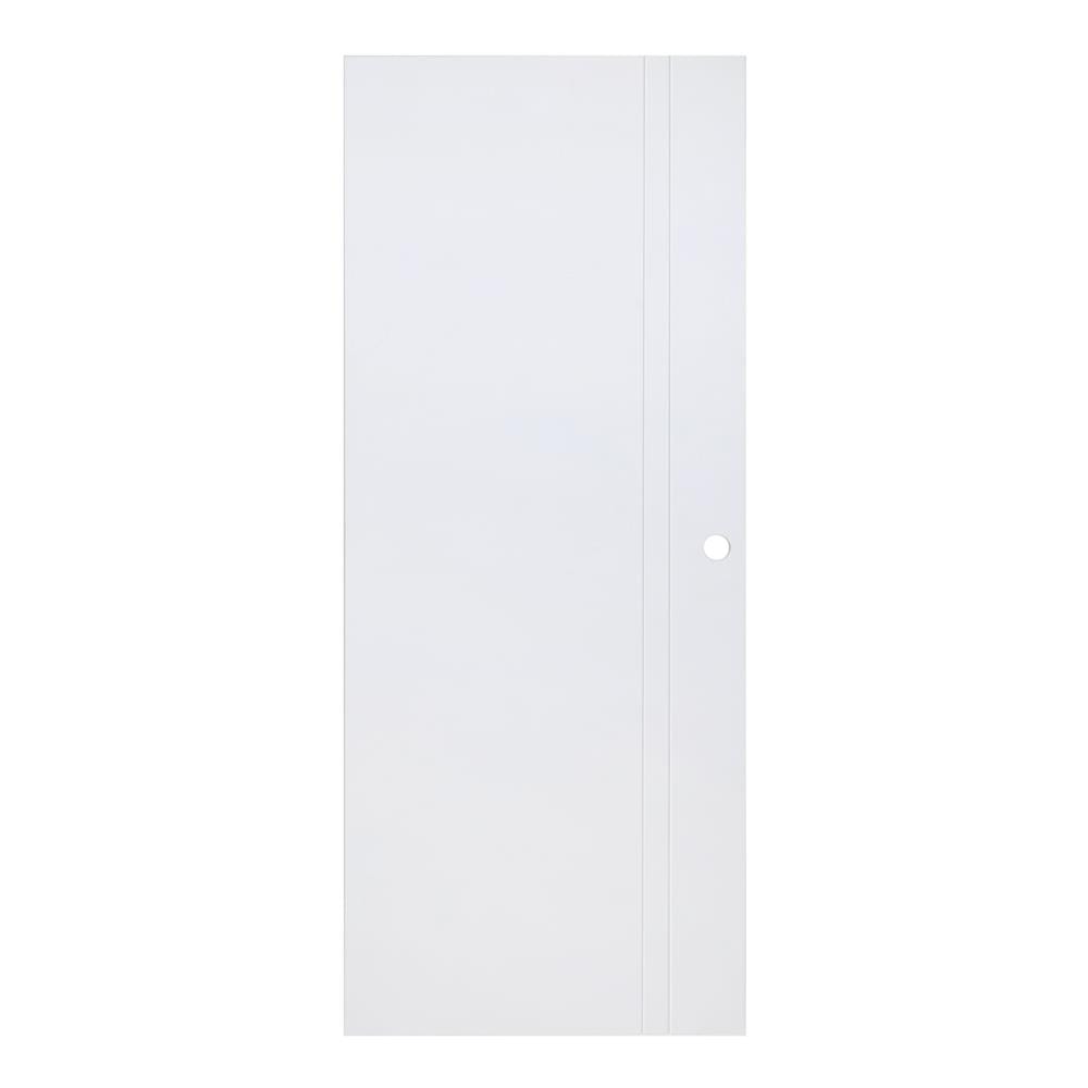 ประตูภายนอก UPVC AZLE PZV3 80X200 ซม. สีขาว เจาะลูกบิด