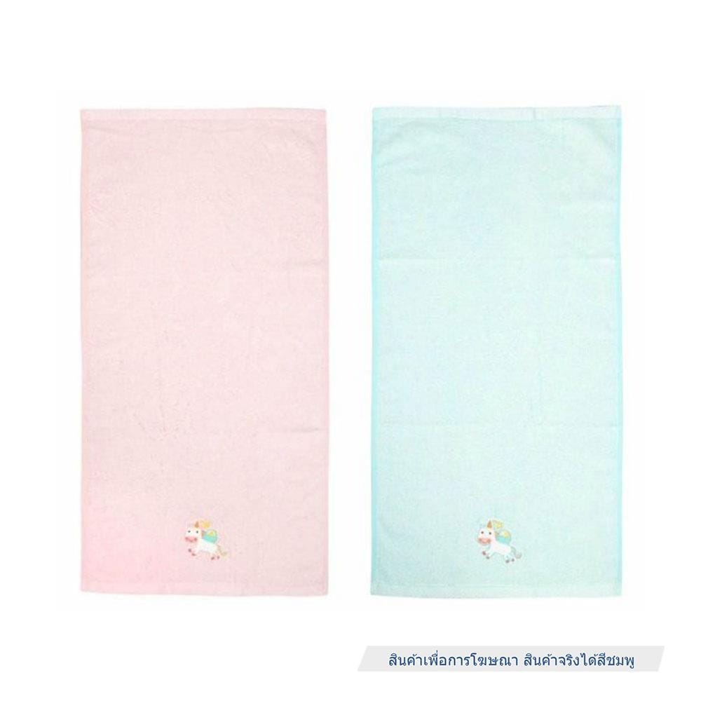 ผ้าเช็ดผมเด็กใยไผ่ GRACE KIDS สีชมพู_1