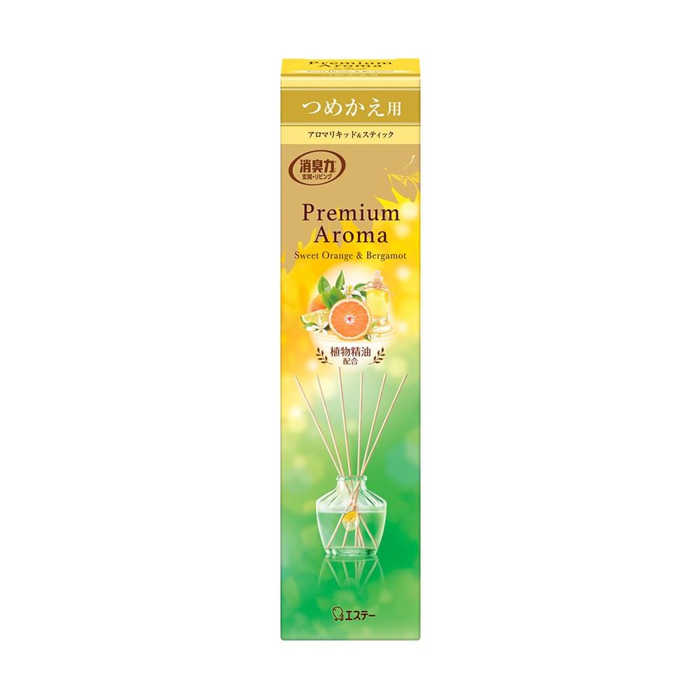 รีฟิลน้ำหอมปรับอากาศ SHALDAN PREMIUM AROMA 65 มล. SWEET ORANGE & BERGAMOT