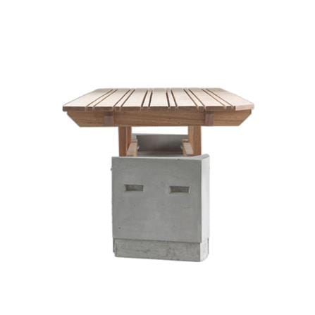 โต๊ะสนาม BUA DESIGN BUA STONE1.5 TABLE ECO WOOD 150 ซม. สีไม้ธรรมชาติ_3