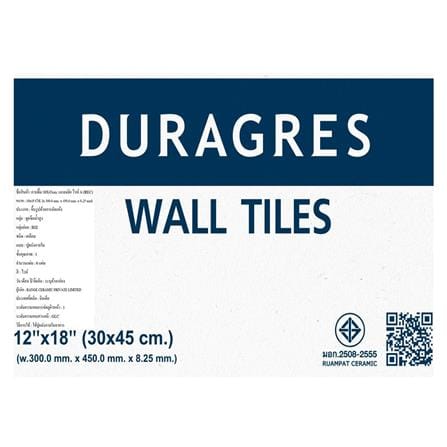 กระเบื้องผนัง 30x45 ซม. DURAGRES แองเจลิค ไวท์ 0.81 ตร.ม._4