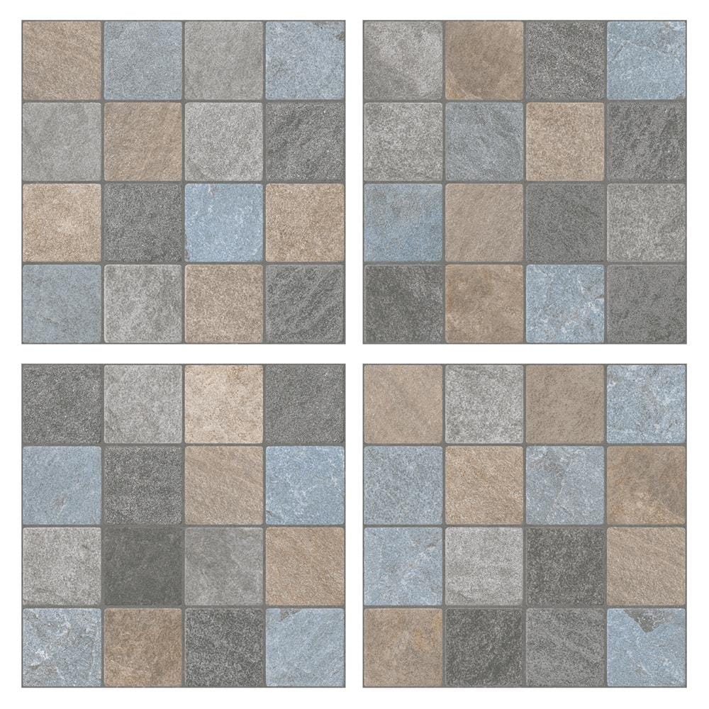 กระเบื้องพื้นพอร์ซเลน  40x40 ซม. TARA จีเซล มิกซ์คัลเลอร์ A 0.96 ตร.ม.