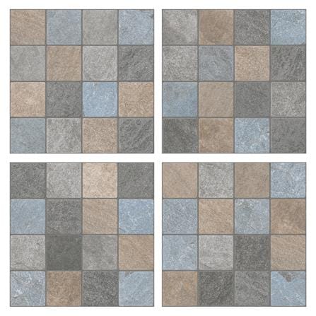 กระเบื้องพื้นพอร์ซเลน  40x40 ซม. TARA จีเซล มิกซ์คัลเลอร์ A 0.96 ตร.ม._1