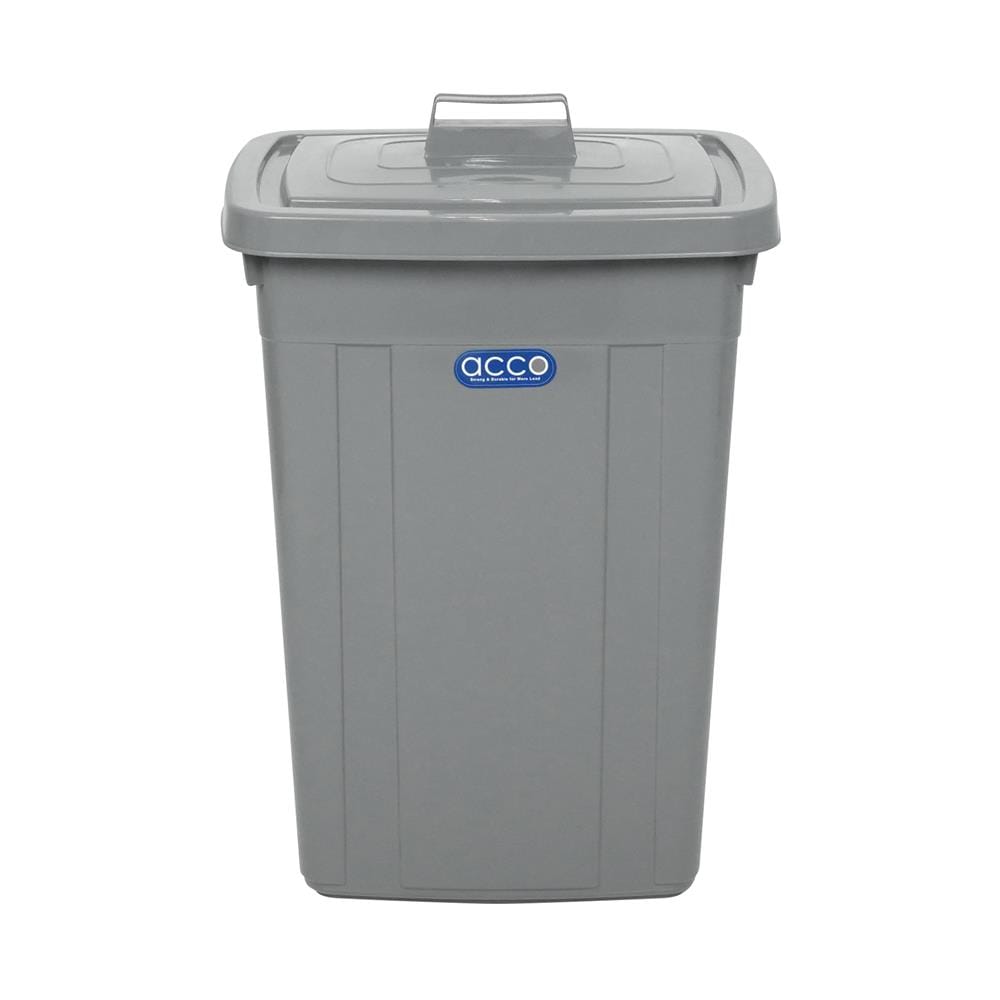 ถังขยะเหลี่ยม ฝาเปิด-ปิด ACCO 95 ลิตร สีเทา