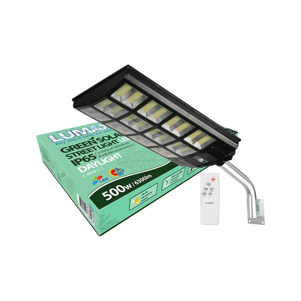 ไฟถนน SOLAR LUMAX 74-00018 500 วัตต์ DAYLIGHT สีดำ