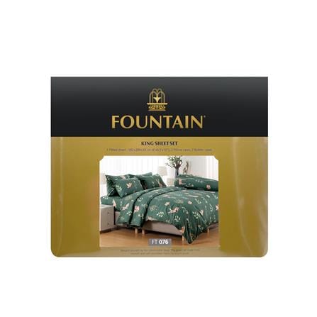 ชุดผ้าปูที่นอน 6 ฟุต 5 ชิ้น FOUNTAIN PRINTED 70106-FT076_3