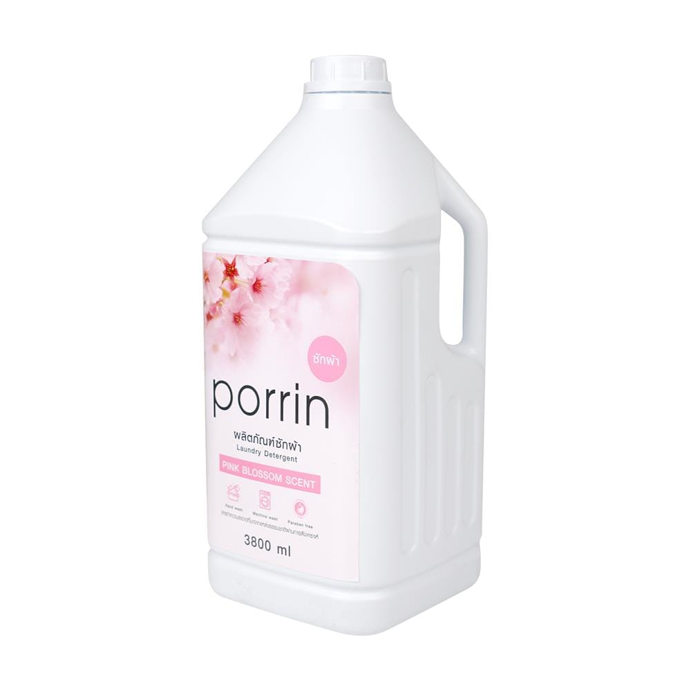 ผลิตภัณฑ์น้ำยาซักผ้า PORRIN 3800 มล. กลิ่นพิงค์ บลอสซั่ม