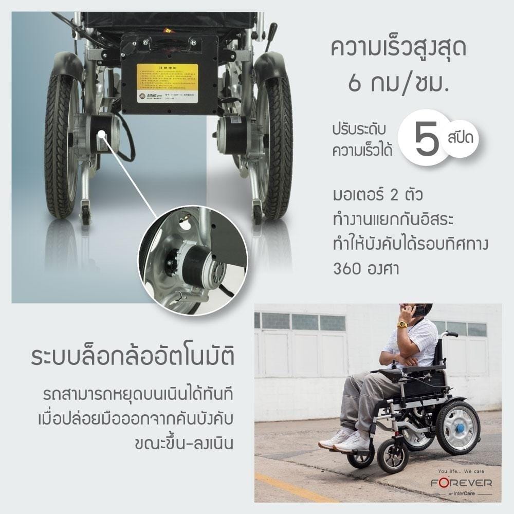 รถเข็นวีลแชร์ไฟฟ้า FOREVER ELITE SILVER ล้อใหญ่_2
