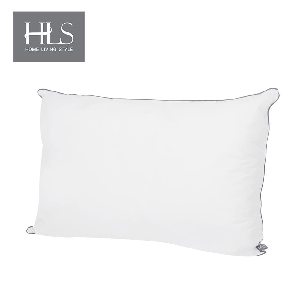 หมอนหนุน ใยบอลไมโครไฟเบอร์ HOME LIVING STYLE EXTRA LUXURY 22x35 นิ้ว สีขาว_1