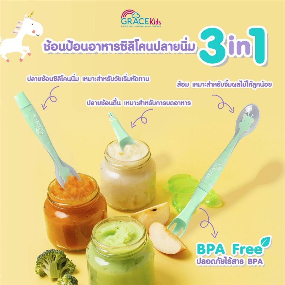 ช้อนป้อนอาหารเด็ก GRACEKIDS 3 ฟังก์ชั่น_5
