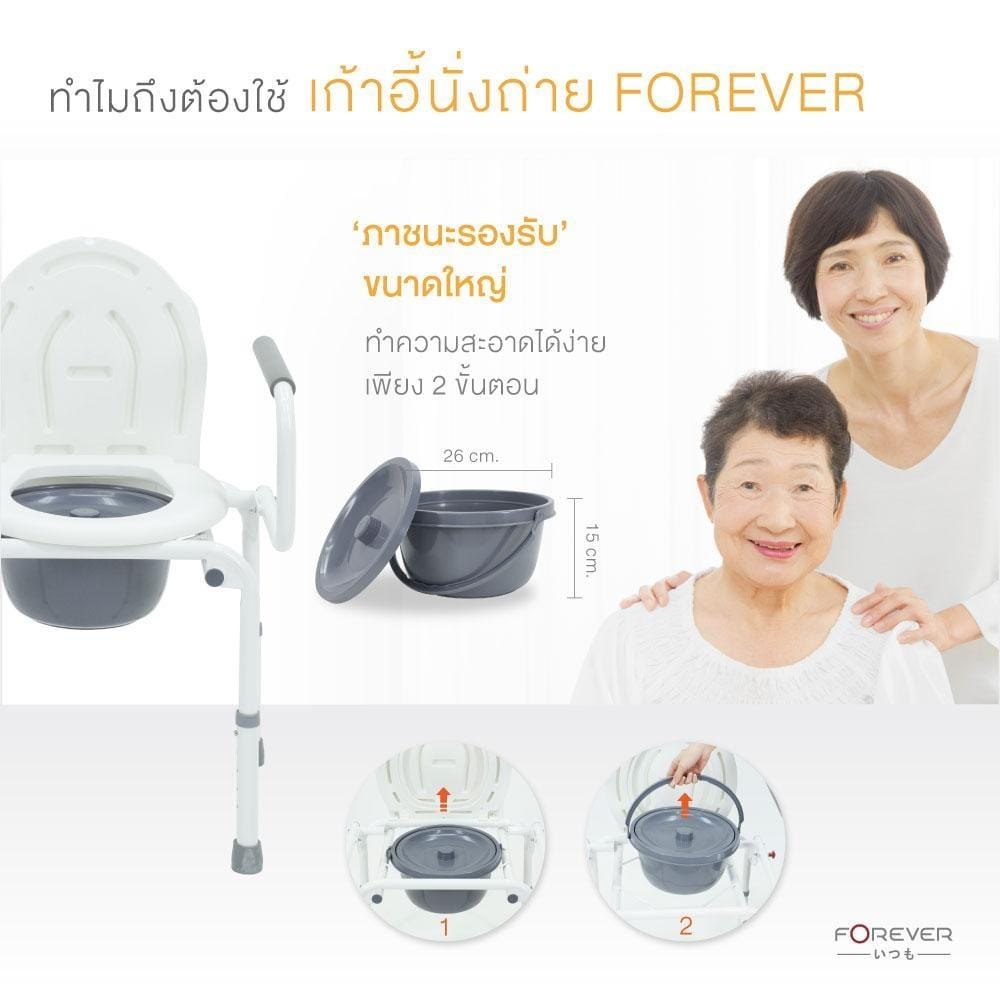 เก้าอี้นั่งถ่าย FOREVER KY813  ขาว_2