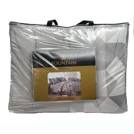 ชุดผ้าปูที่นอน 6 ฟุต 6 ชิ้น FOUNTAIN PRINTED 70209-FT077_3