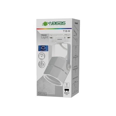 แทรคไลท์ ติดราง GU5.3 NAGAS T1B-B สีขาว_2