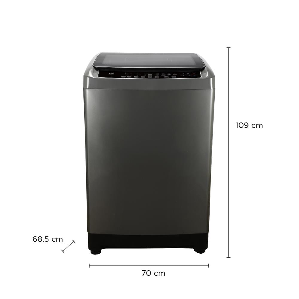 เครื่องซักผ้าฝาบน TCL WT18ETLG 18 กก. สีเทา