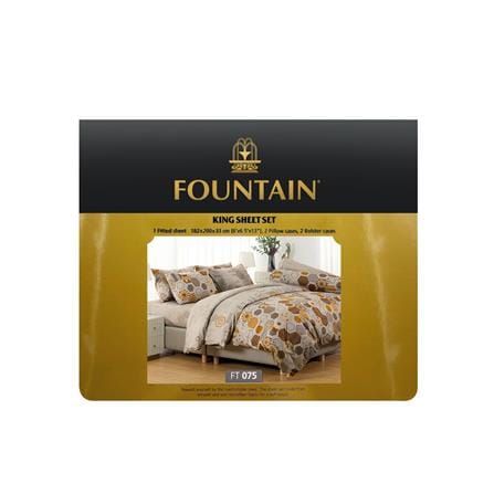 ชุดผ้าปูที่นอน 6 ฟุต 5 ชิ้น FOUNTAIN PRINTED 70106-FT075_3