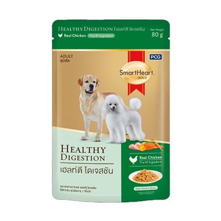 อาหารเปียกสุนัข SMARTHEART GOLD HEALTHY DIGESTION 80 ก._0