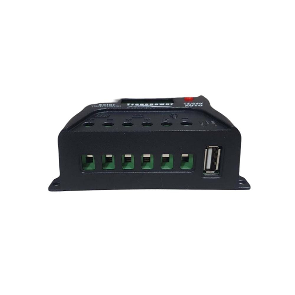 คอนโทรลชาร์จโซลาร์ PWM TRANSPOWER VS 10 แอมป์ 12/24 โวลต์