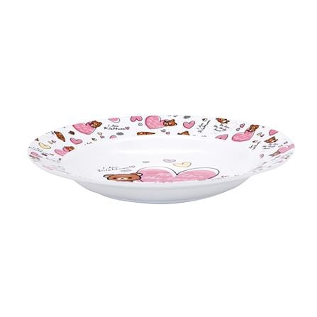 จานเมลามีนลึก 9 นิ้ว SUPERWARE RILAKKUMA LOVELY HEART_0