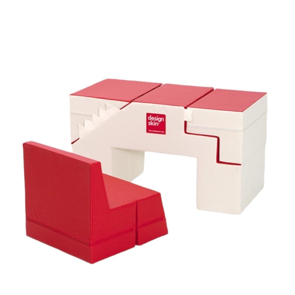 เพลยิม DESIGNSKIN รุ่น PlayTableSofa แดง_2