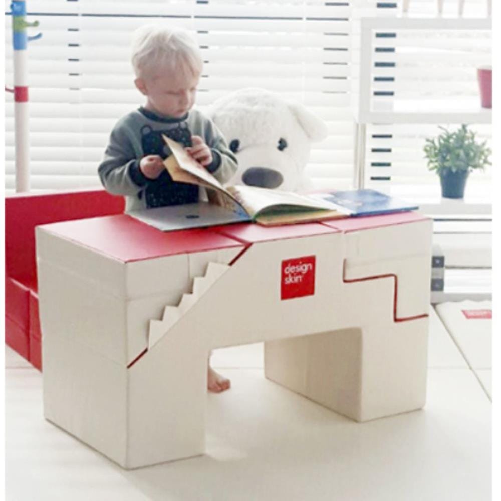 เพลยิม DESIGNSKIN รุ่น PlayTableSofa แดง_7