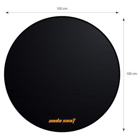 พรมปูพื้นรองเก้าอี้ ANDA SEAT สีดำ_4