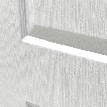 ประตูภายนอก UPVC AZLE L-35 80X200 ซม. สีขาว เจาะลูกบิด_3