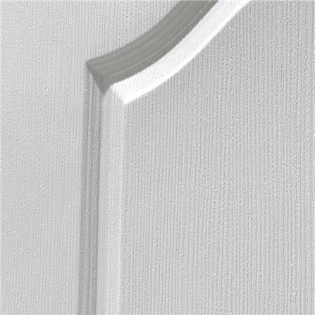 ประตูภายนอก UPVC AZLE L-85 80X200 ซม. สีขาว เจาะลูกบิด_4