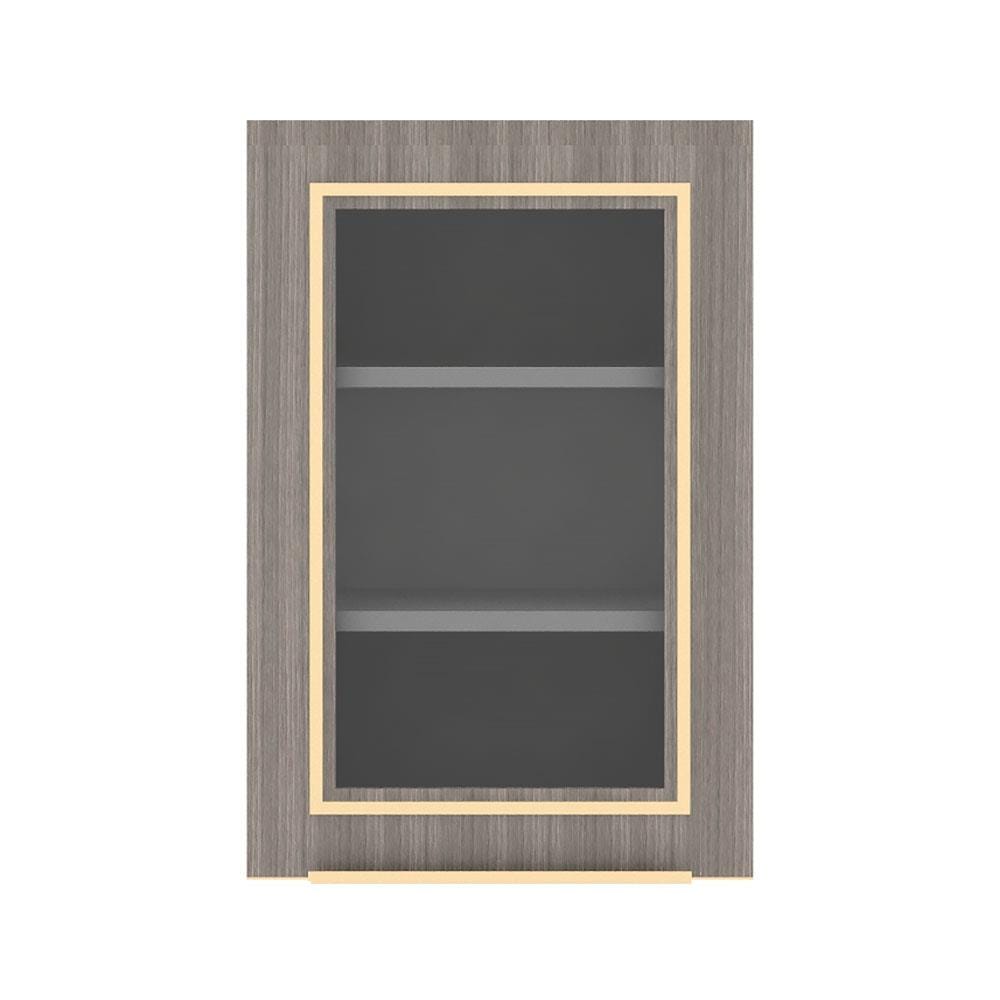 ตู้แขวนเดี่ยวบานกระจกเปิดขวา STARMARK KYLIE 40x60 ซม. สีโอ๊ก V1