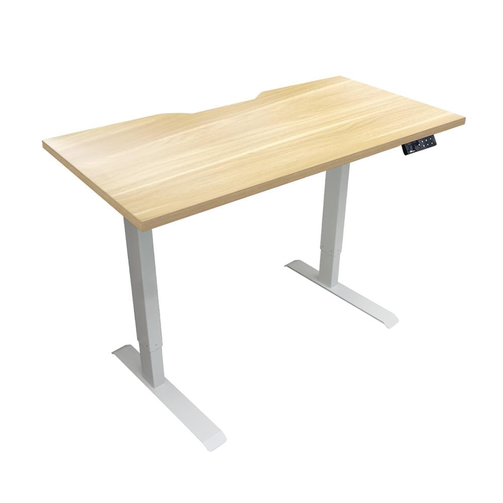 โต๊ะปรับระดับไฟฟ้า DESKSPACE DESK4 120 ซม. สีโอ๊ค/ขาว