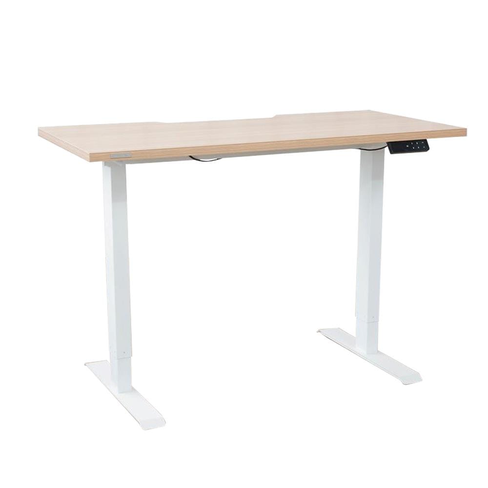 โต๊ะปรับระดับไฟฟ้า DESKSPACE DESK4 120 ซม. สีโอ๊ค/ขาว