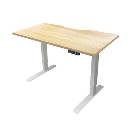 โต๊ะปรับระดับไฟฟ้า DESKSPACE DESK4 120 ซม. สีโอ๊ค/ขาว_0