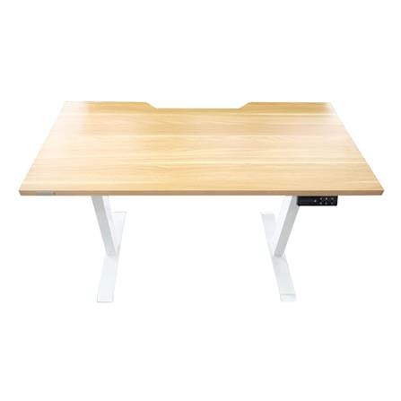 โต๊ะปรับระดับไฟฟ้า DESKSPACE DESK4 120 ซม. สีโอ๊ค/ขาว_1