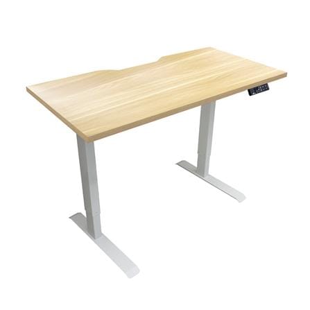 โต๊ะปรับระดับไฟฟ้า DESKSPACE DESK4 120 ซม. สีโอ๊ค/ขาว_2